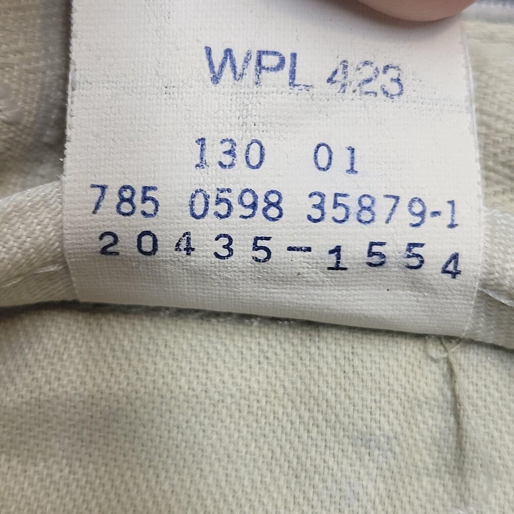 Vintage Dockers Pants Mens 32x32 Gray Corduroy Khakis Flat Front Straight Chino - Picture 5 of 12